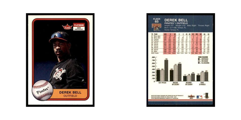 2001 Fleer Platinum Derek Bell Pirates #65