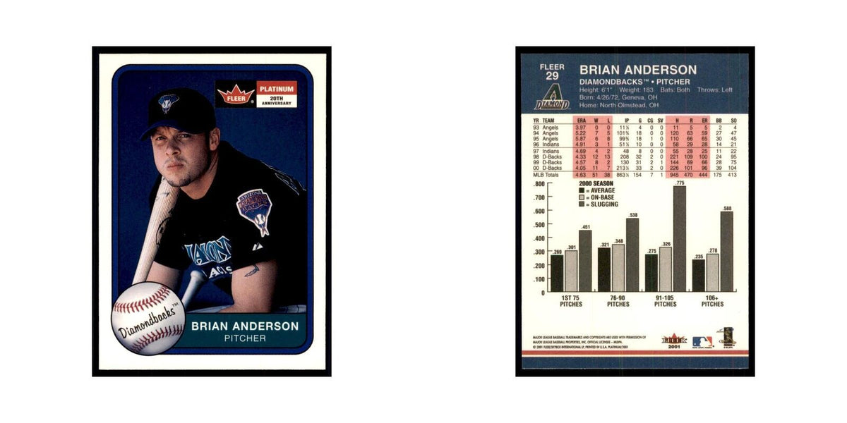 2001 Fleer Platinum Brian Anderson Diamondbacks #29