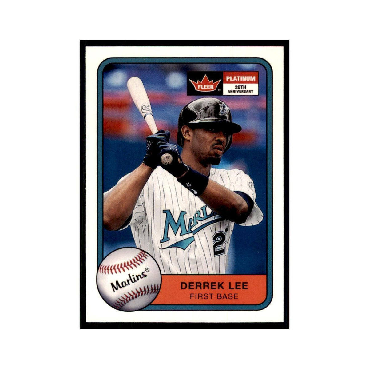 2001 Fleer Platinum Derrek Lee Florida Marlins #63