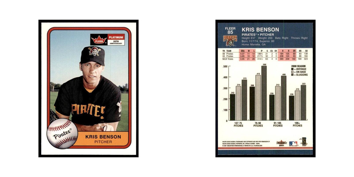 2001 Fleer Platinum Kris Benson Pirates #85