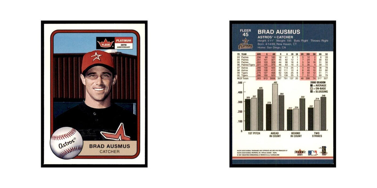 2001 Fleer Platinum Brad Ausmus Astros #45