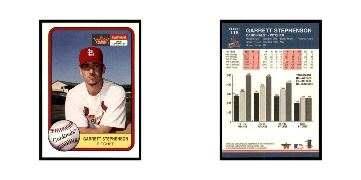 2001 Fleer Platinum Garrett Stephenson Cardinals #118