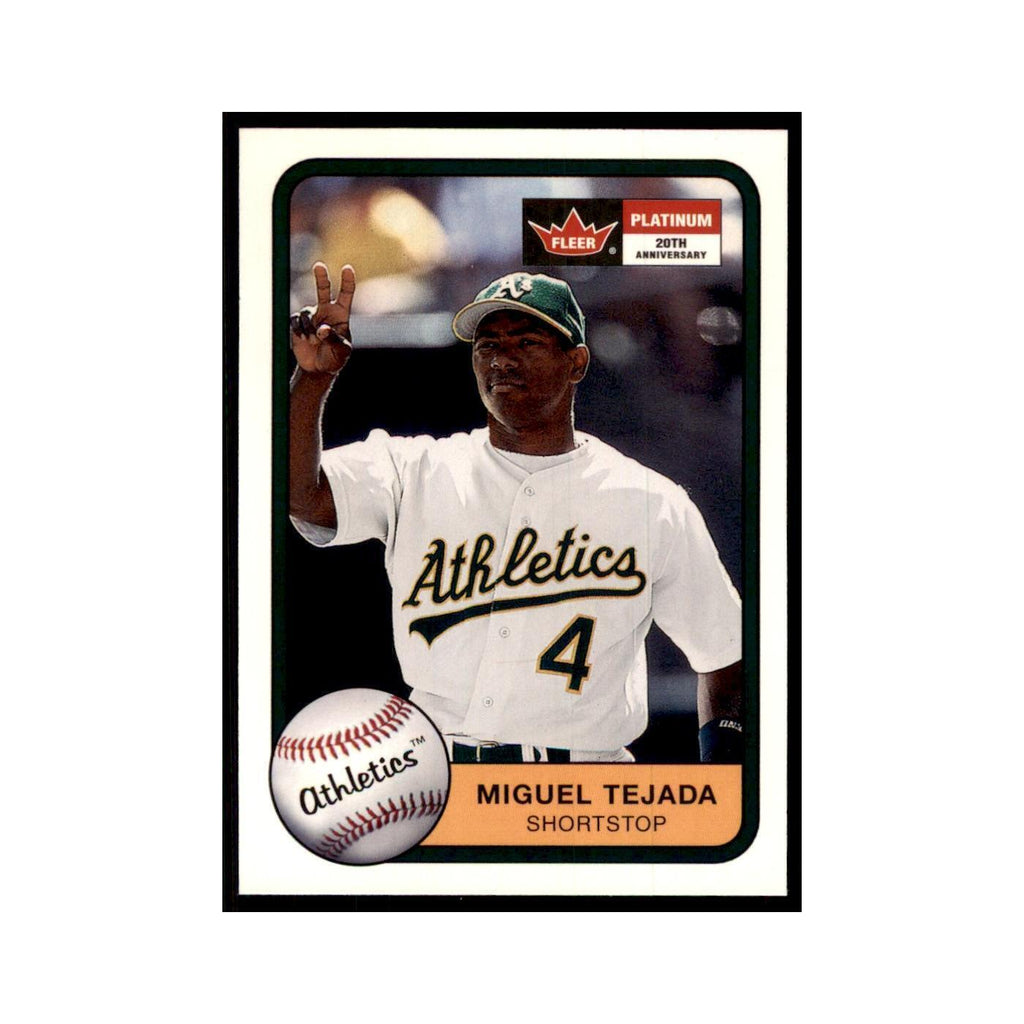 2001 Fleer Platinum Miguel Tejada Athletics #142