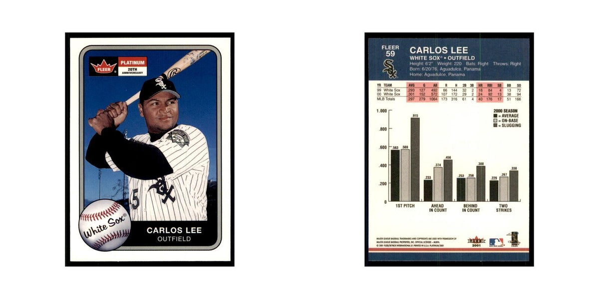 2001 Fleer Platinum Carlos Lee White Sox #59