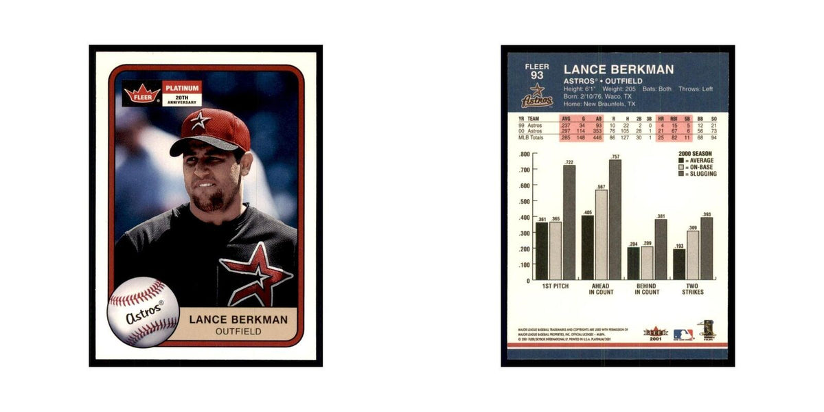 2001 Fleer Platinum Lance Berkman Astros #93