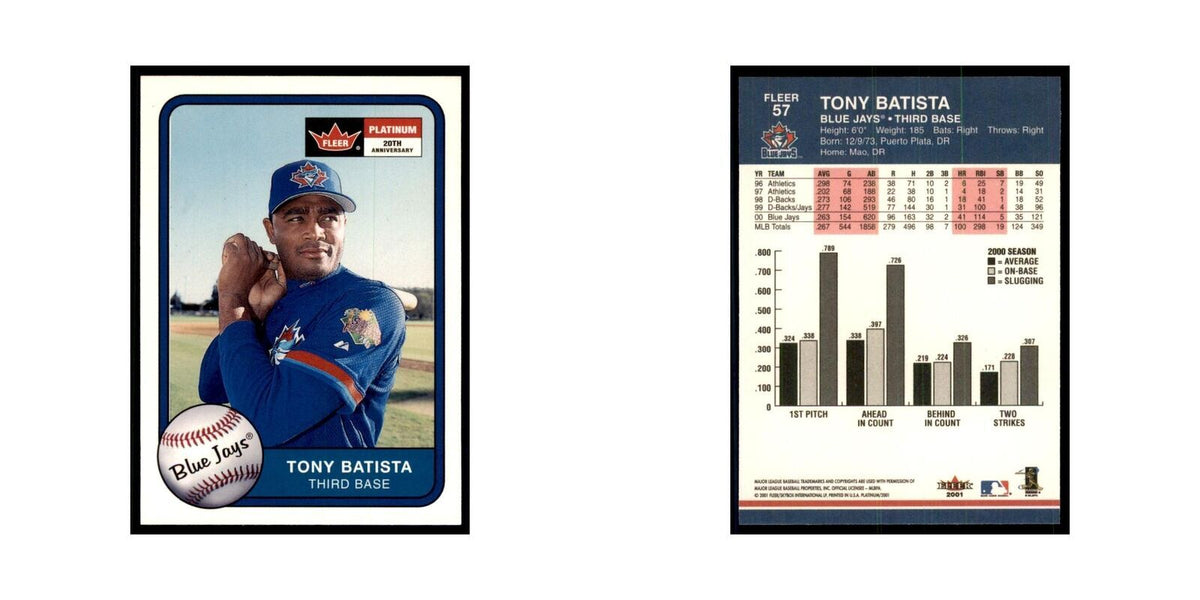 2001 Fleer Platinum Tony Batista Blue Jays #57