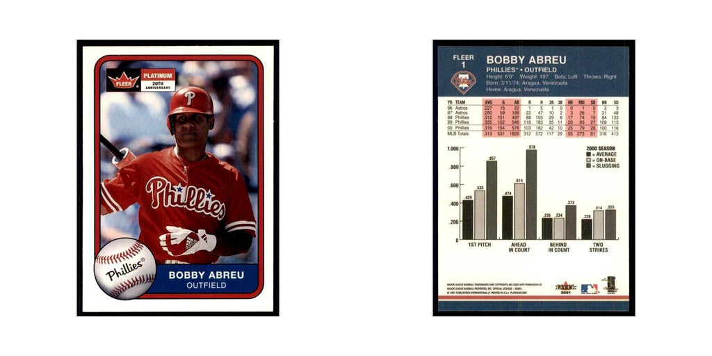 2001 Fleer Platinum Bobby Abreu Phillies #1