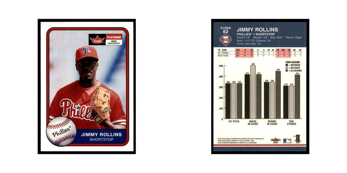 2001 Fleer Platinum Jimmy Rollins Phillies #62