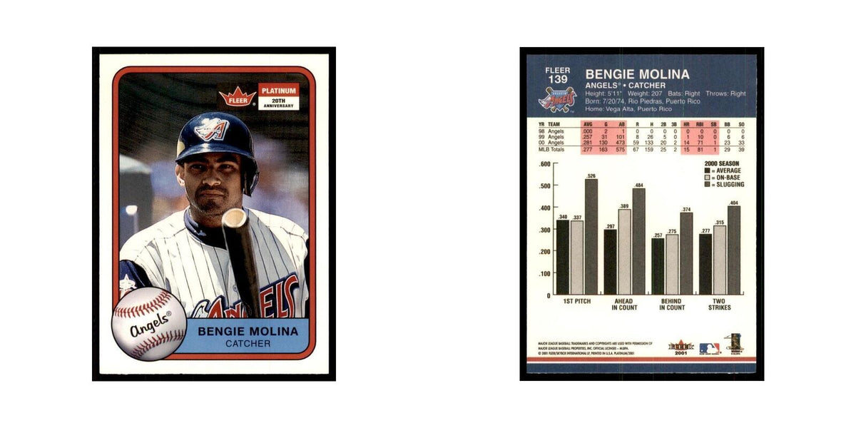 2001 Fleer Platinum Bengie Molina Angels #139