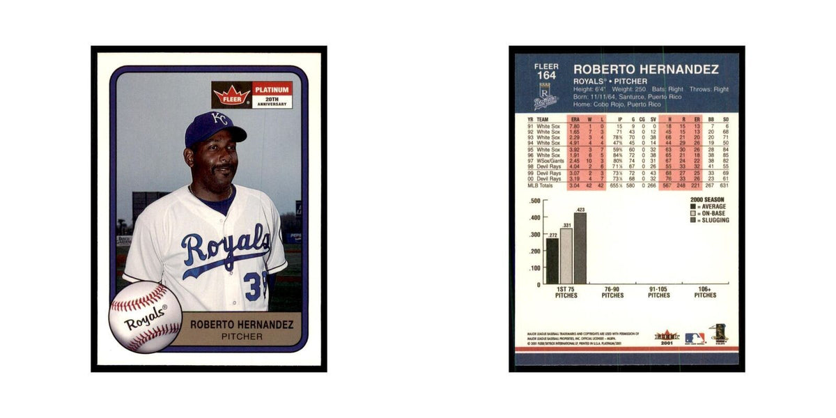 2001 Fleer Platinum Roberto Hernandez Royals #164