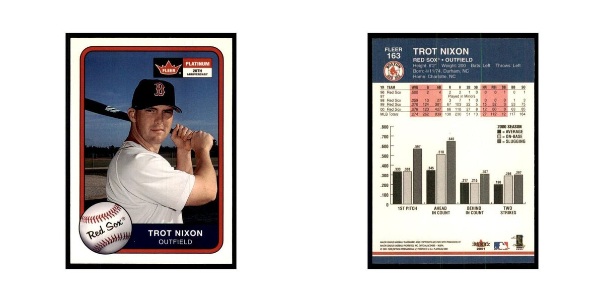 2001 Fleer Platinum Trot Nixon Red Sox #163