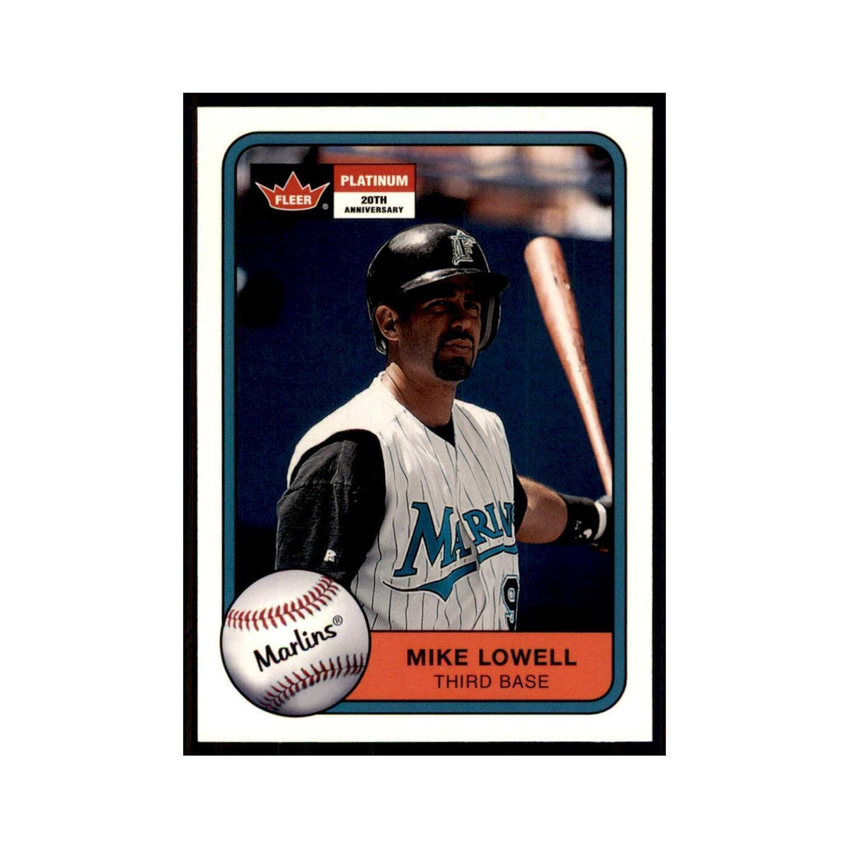 2001 Fleer Platinum Mike Lowell Florida Marlins #95