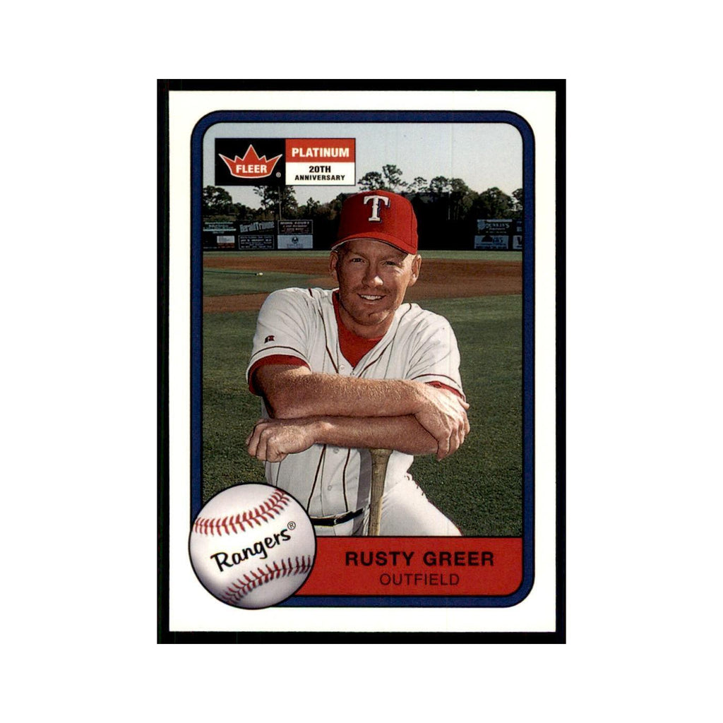 2001 Fleer Platinum Rusty Greer Rangers #116
