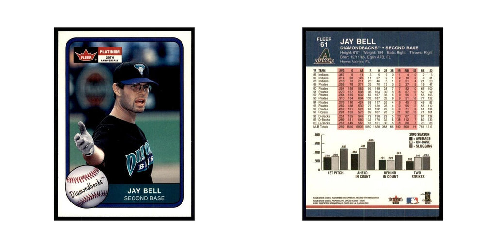 2001 Fleer Platinum Jay Bell Diamondbacks #61