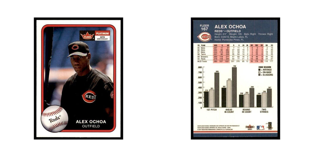 2001 Fleer Platinum Alex Ochoa Reds #167