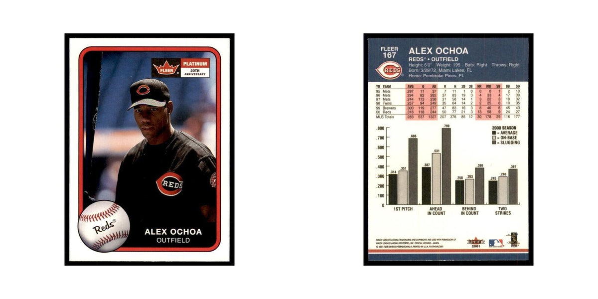 2001 Fleer Platinum Alex Ochoa Reds #167