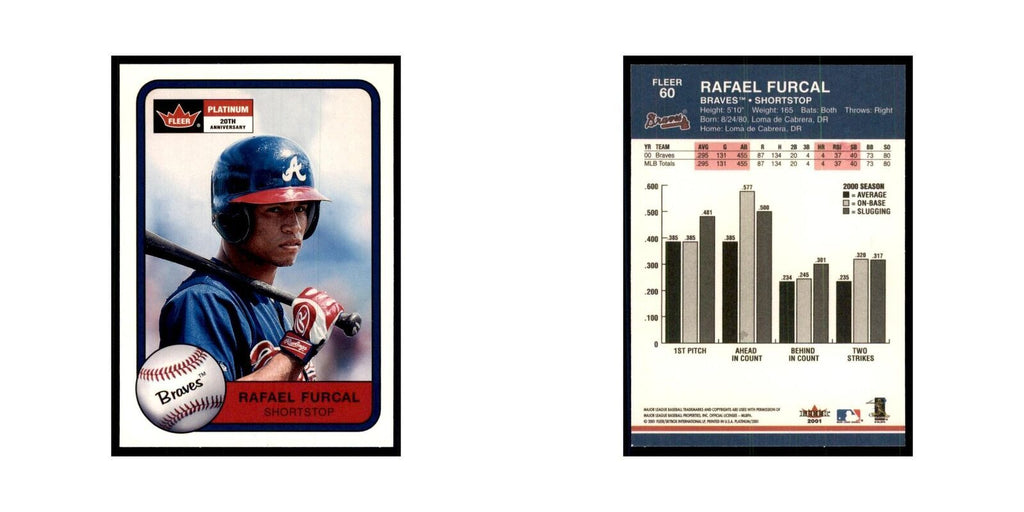 2001 Fleer Platinum Rafael Furcal Braves #60