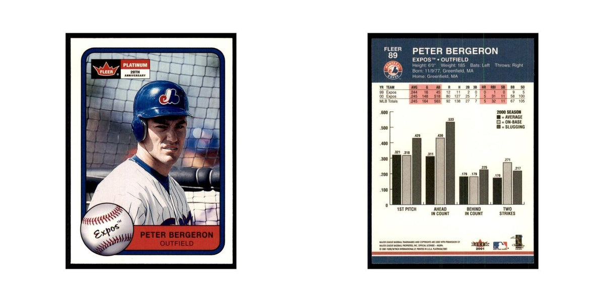2001 Fleer Platinum Peter Bergeron Montreal Expos #89