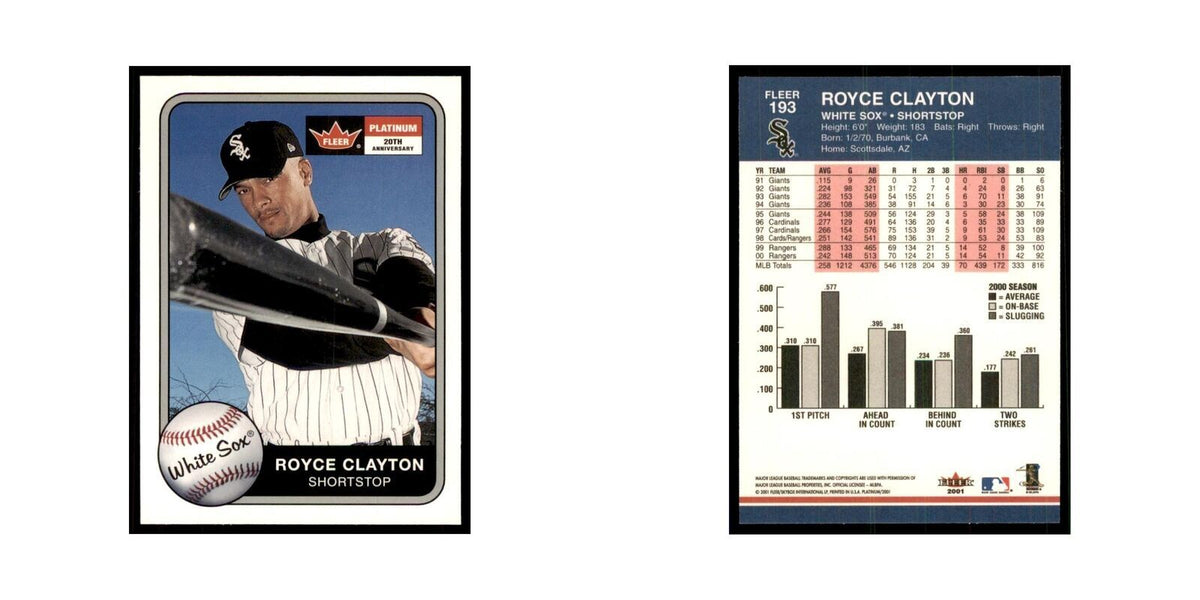 2001 Fleer Platinum Royce Clayton White Sox #193