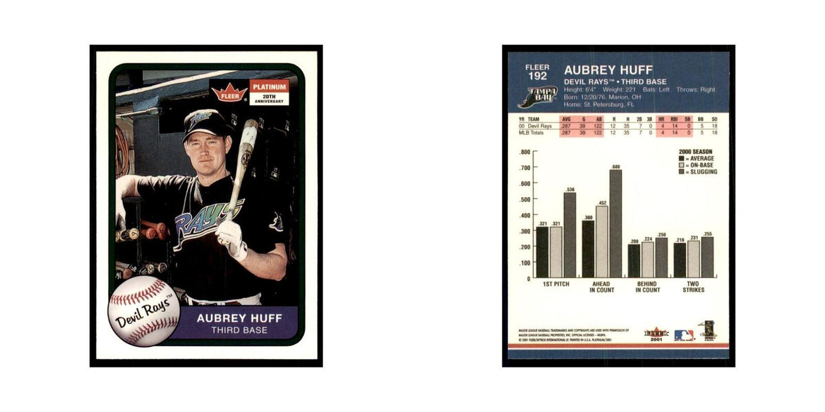 2001 Fleer Platinum Aubrey Huff Rays #192