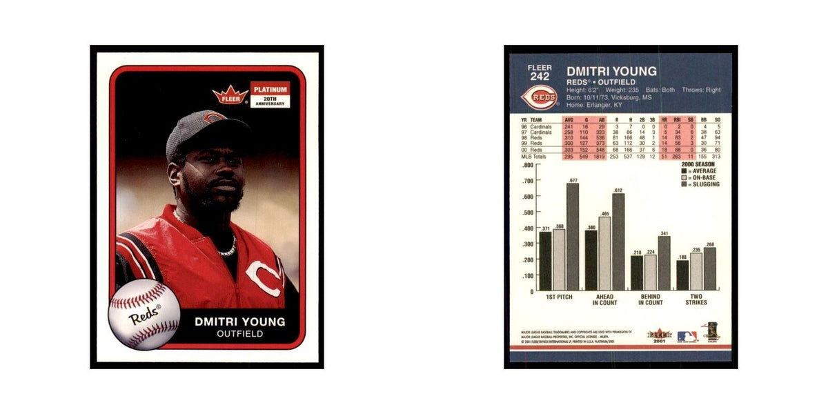 2001 Fleer Platinum Dmitri Young Reds #242