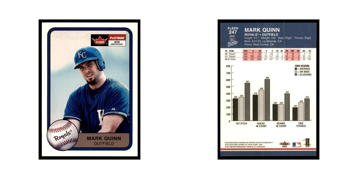 2001 Fleer Platinum Mark Quinn Royals #247