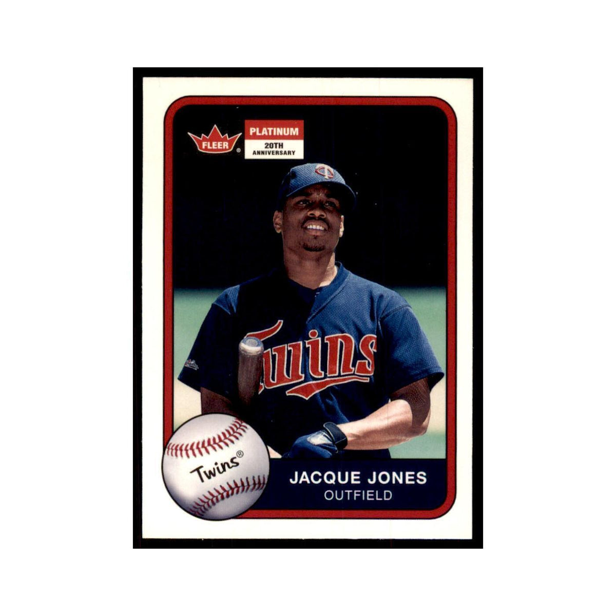 2001 Fleer Platinum Jacque Jones Twins #228