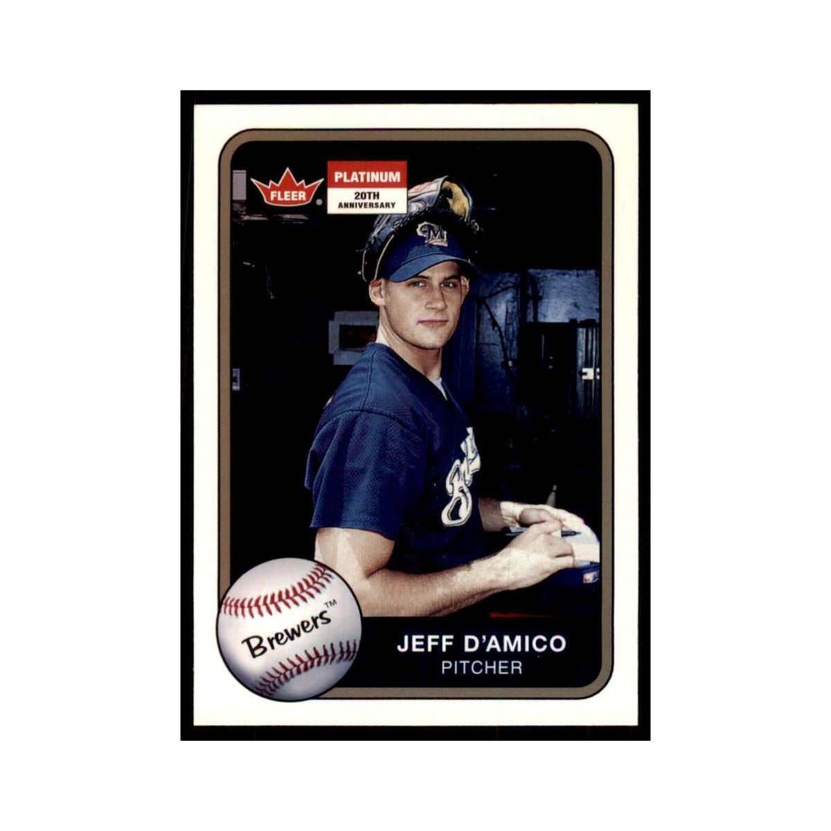2001 Fleer Platinum Jeff D'Amico Brewers #225