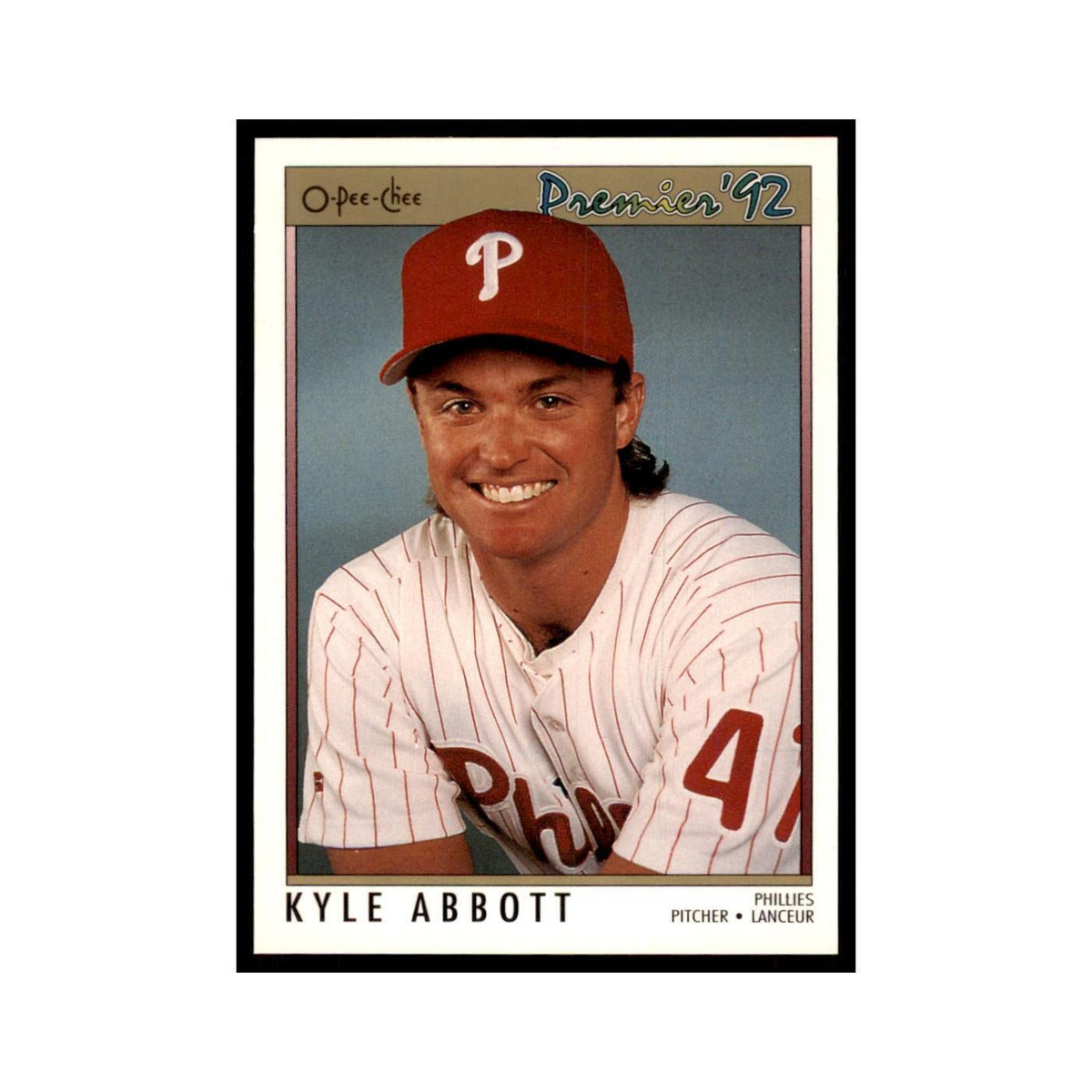 1992 O-Pee-Chee Premier Kyle Abbott Phillies #185
