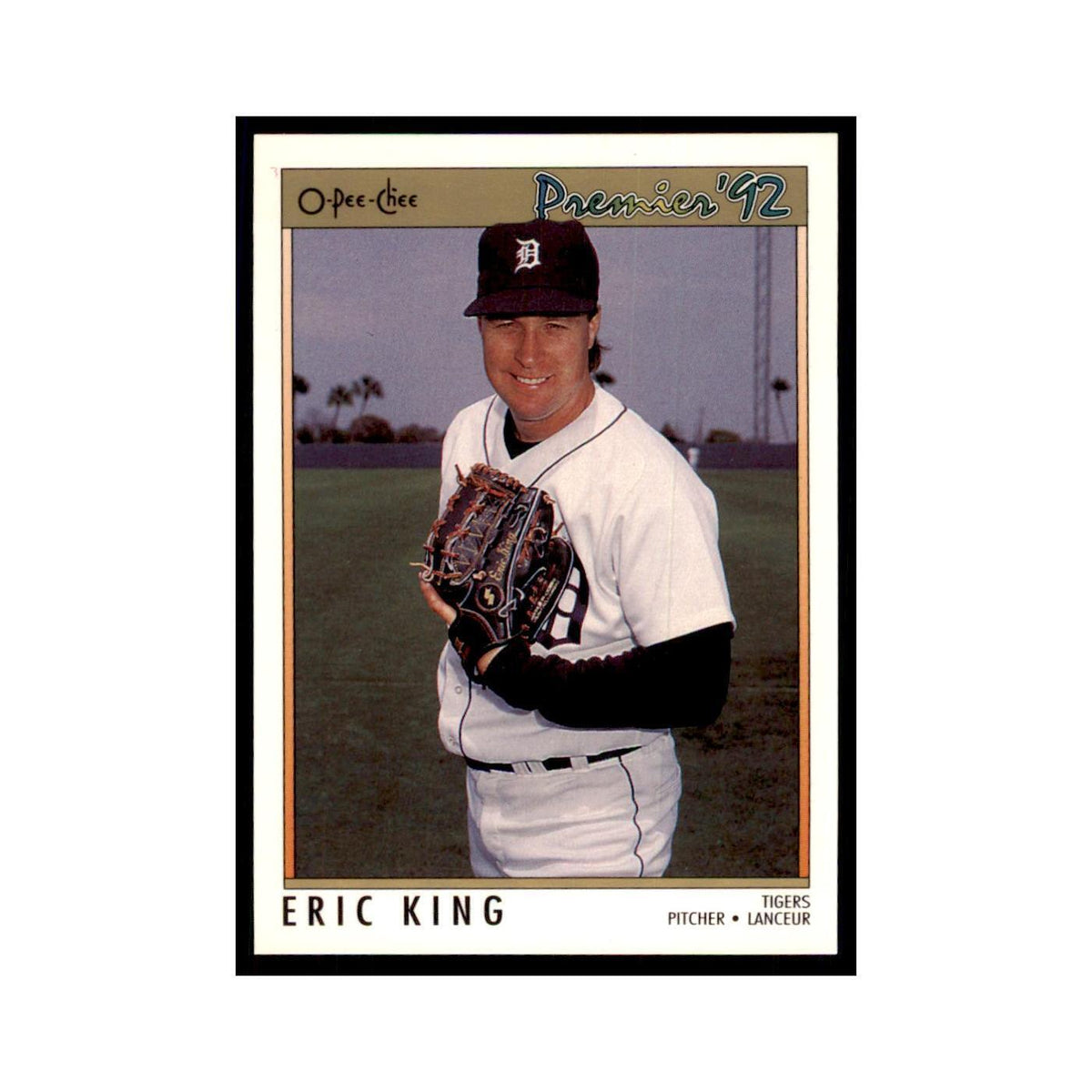 1992 O-Pee-Chee Premier Eric King Tigers #80