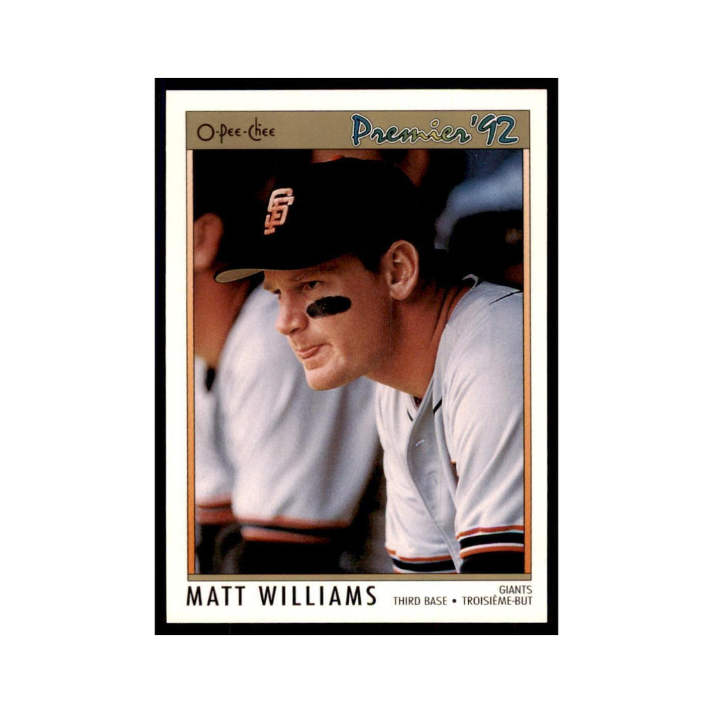 1992 O-Pee-Chee Premier Matt Williams Giants #144