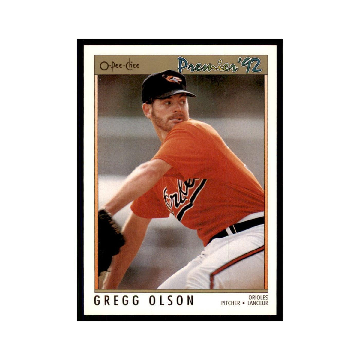 1992 O-Pee-Chee Premier Gregg Olson Orioles #101