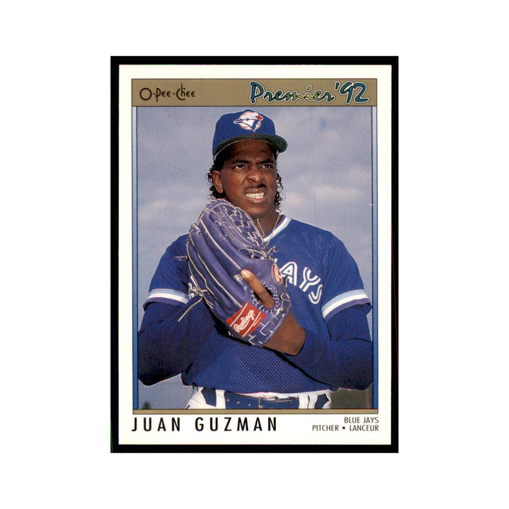 1992 O-Pee-Chee Premier Juan Guzman RC Blue Jays #168