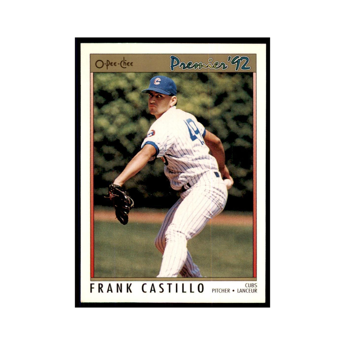 1992 O-Pee-Chee Premier Frank Castillo RC Cubs #159