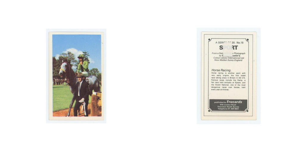 1970 Trucard Sport Horse Racing #18