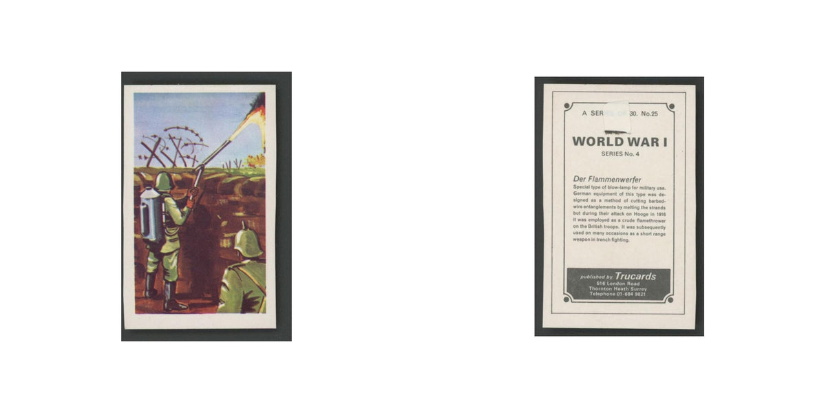 1970 Trucard World War I Der Flammenwefer #25