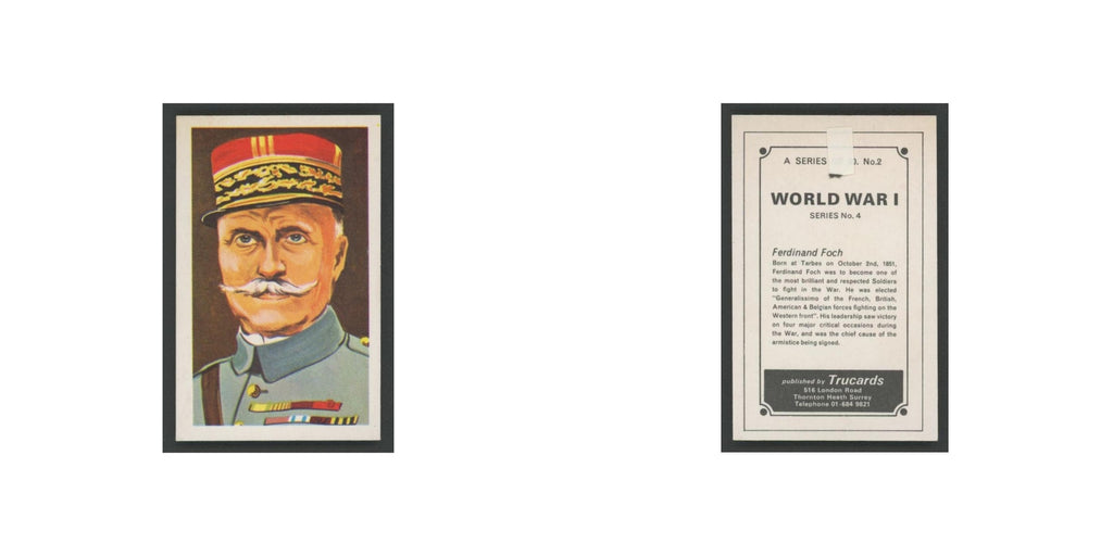 1970 Trucards World War I Ferdinand Foch #2