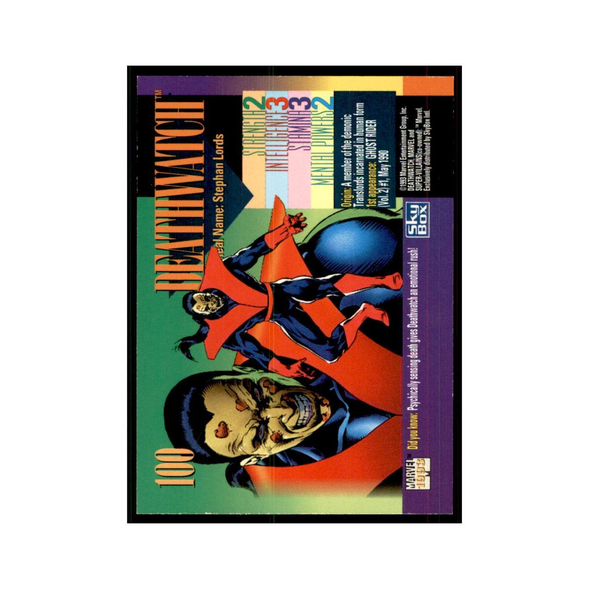 1993 Skybox Marvel Deathwatch #100
