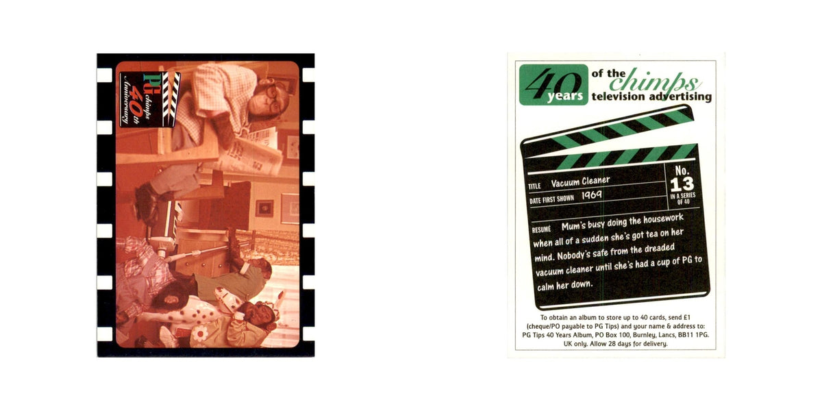 1995 PG Chimps 40th Anniversary Trading Card Vacuum Cleaner #13