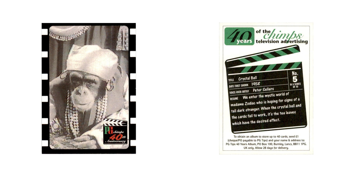 1995 PG Chimps 40th Anniversary Trading Card Crystal Ball #5