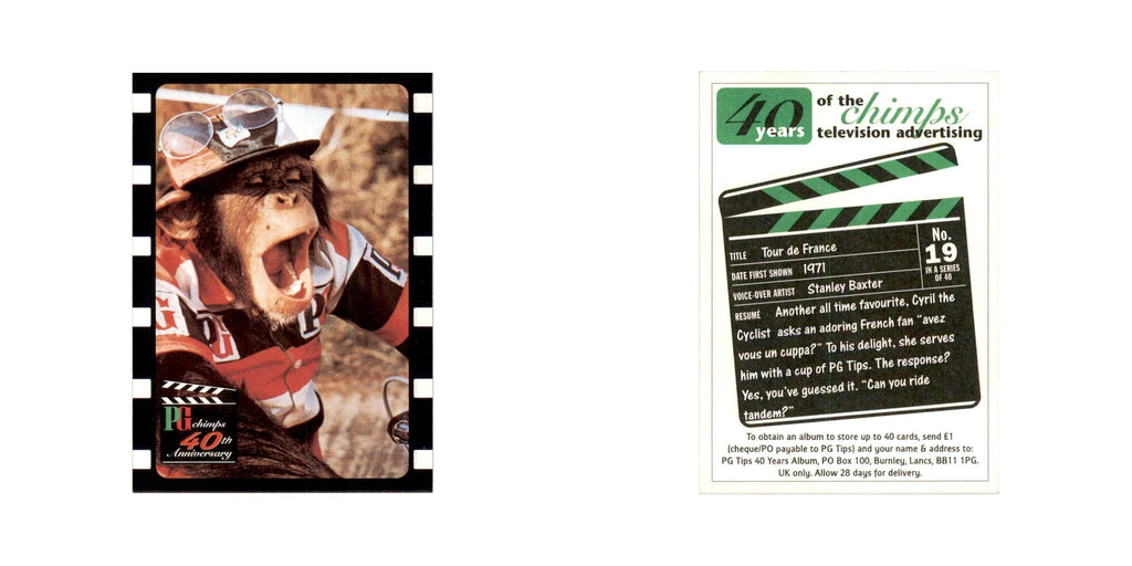 1995 PG Chimps 40th Anniversary Trading Card Tour de France #19