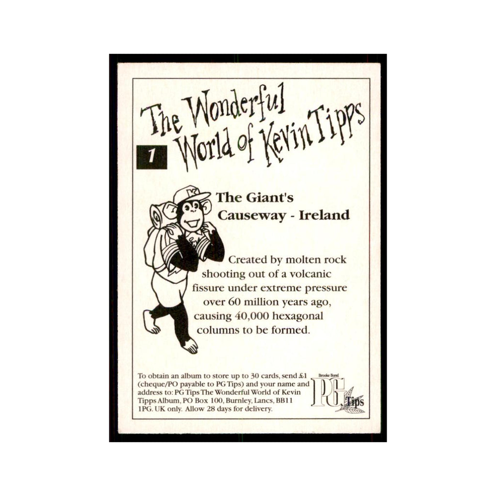 1997 PG Tips Wonderful World of Kevin Tipps The Giant's Causeway #1