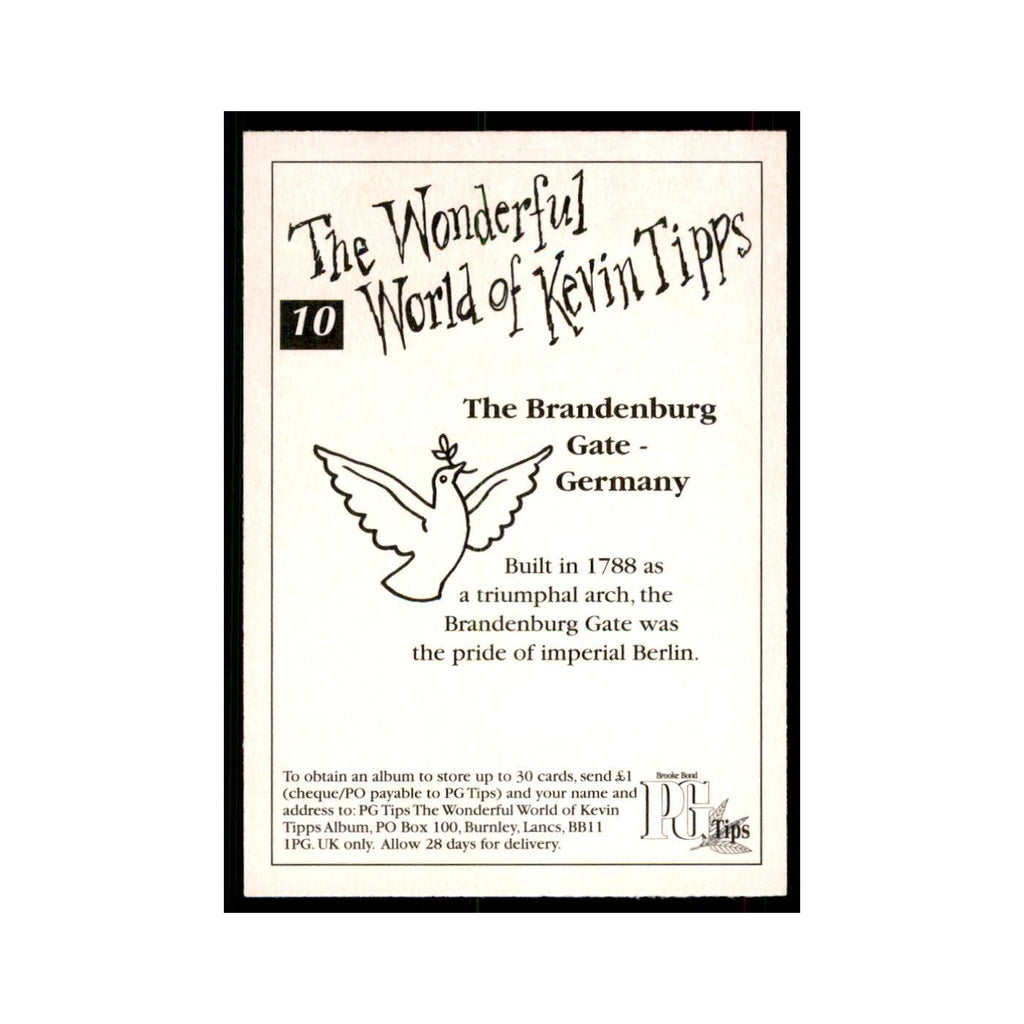 1997 PG Tips Wonderful World of Kevin Tipps The Bradenburg Gate #10