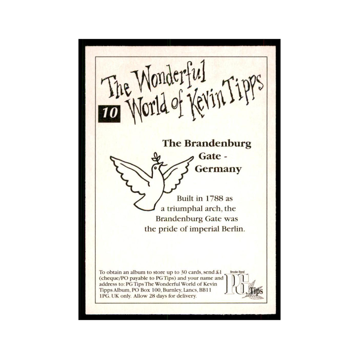 1997 PG Tips Wonderful World of Kevin Tipps The Bradenburg Gate #10