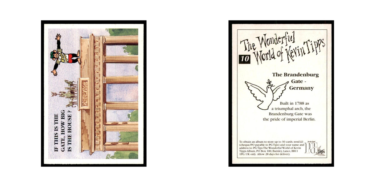1997 PG Tips Wonderful World of Kevin Tipps The Bradenburg Gate #10