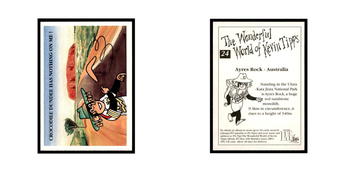 1997 PG Tips Wonderful World of Kevin Tipps Ayres Rock #24