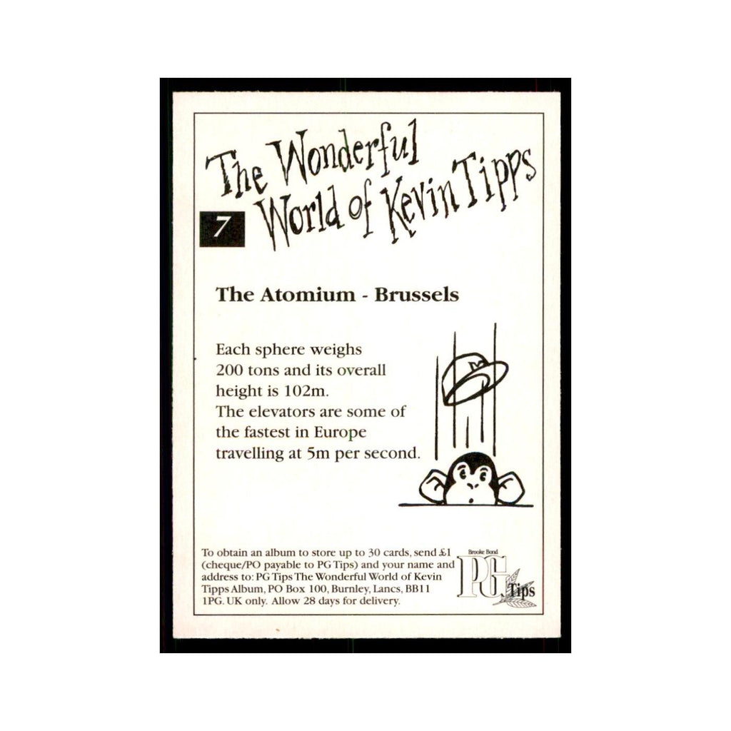 1997 PG Tips Wonderful World of Kevin Tipps The Atomium #7