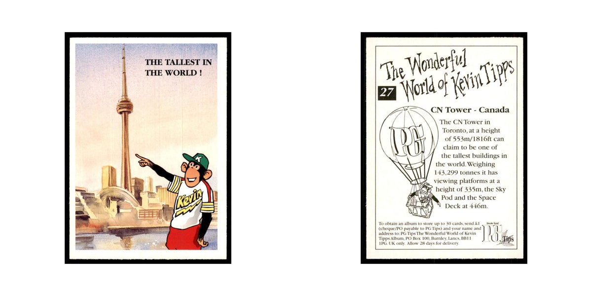 1997 PG Tips Wonderful World of Kevin Tipps CN Tower #27