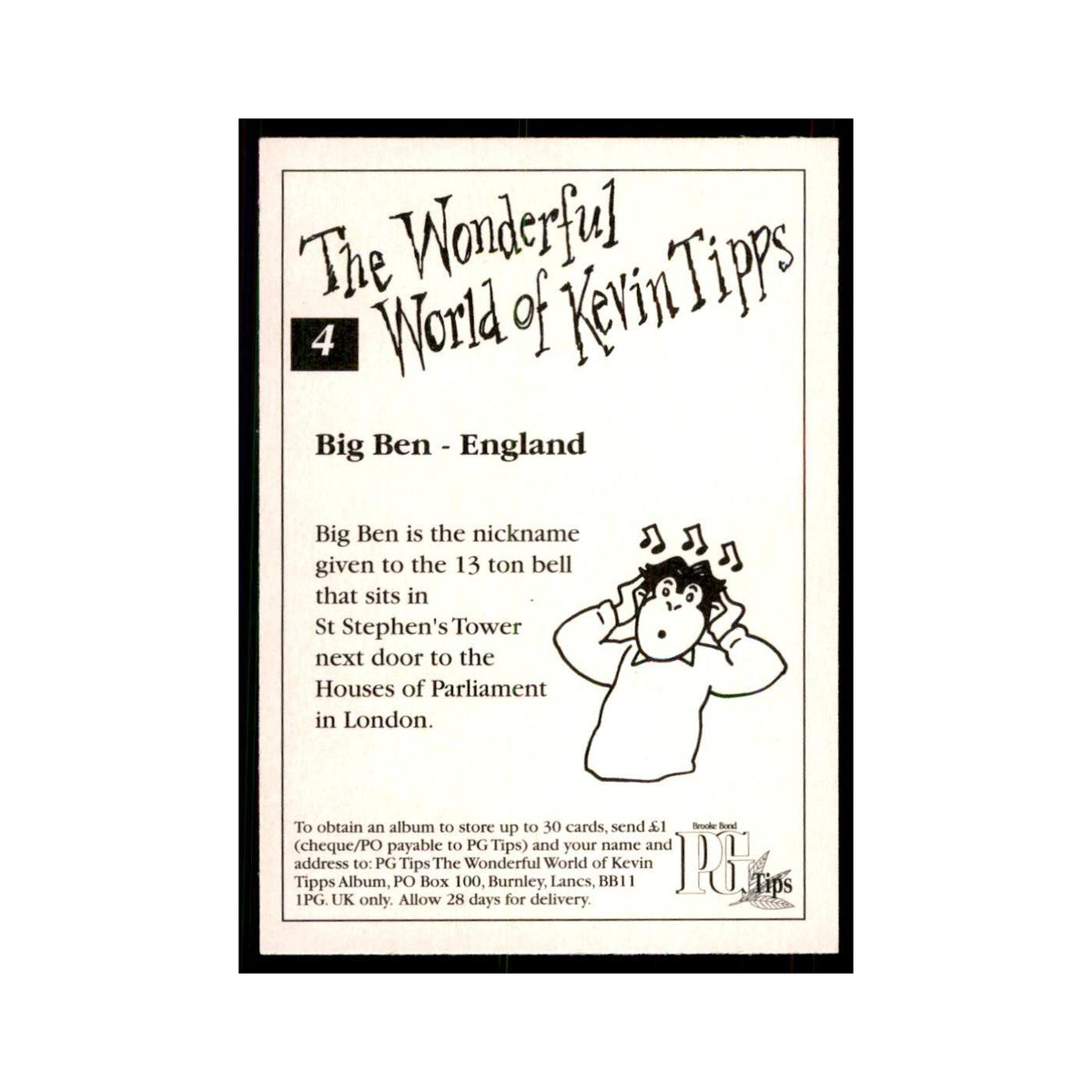 1997 PG Tips Wonderful World of Kevin Tipps Bid Ben #4