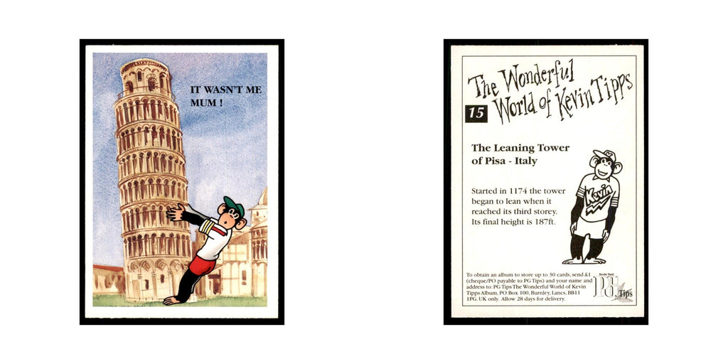 1997 PG Tips Wonderful World of Kevin Tipps Leaning Tower of Pisa #15